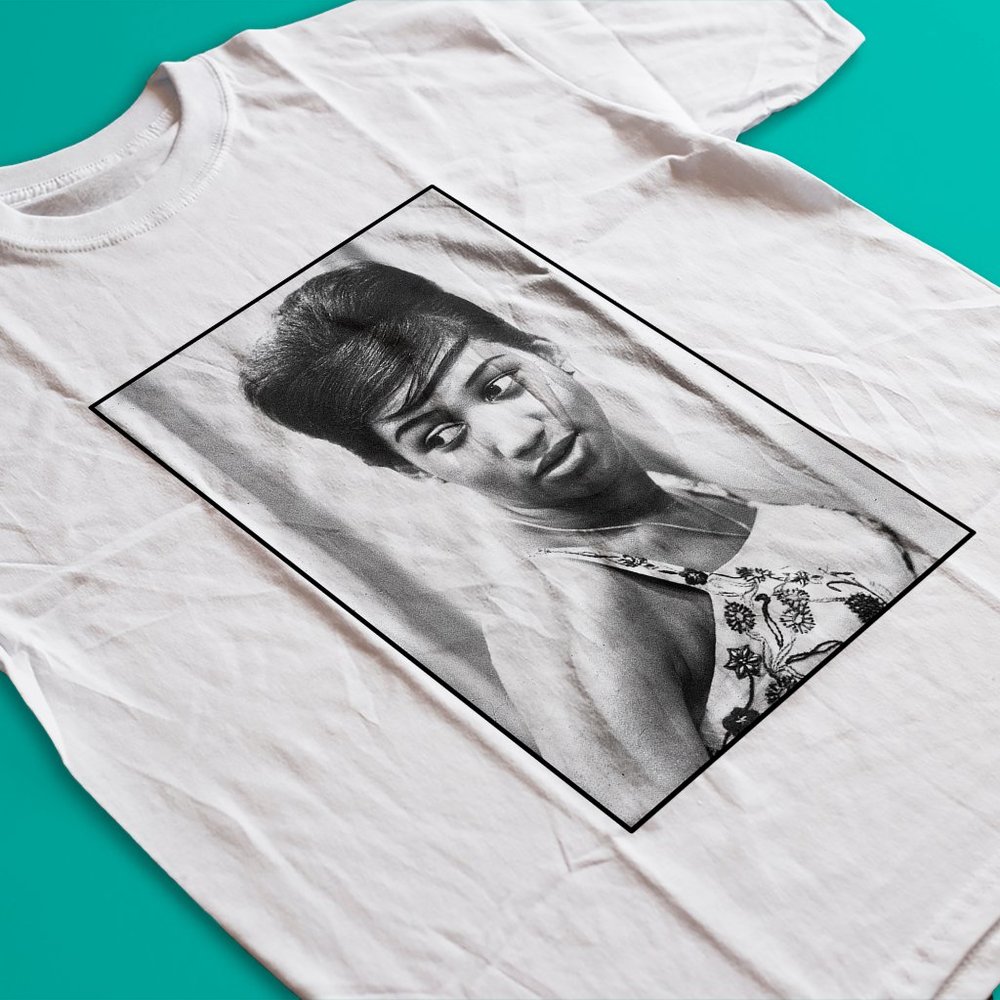 Aretha Respect T Shirt (White) - Aretha Franklin